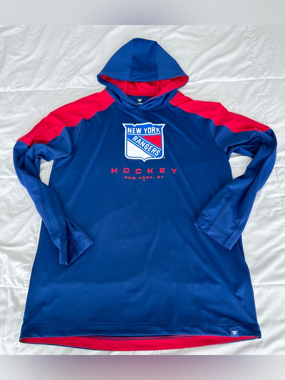 NHL New York Rangers Blue & Red Pullover Hoodie